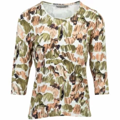 Sale Marinello Dame T-shirt - Khaki Comb