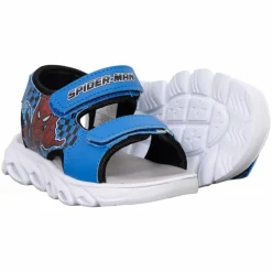 Outlet Marvel Spider Man Børne Sandaler m. blink - Kobolt/Sort