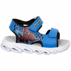 Outlet Marvel Spider Man Børne Sandaler m. blink - Kobolt/Sort