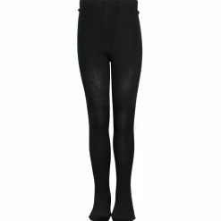 Melton Børne Strømpebukser i bambus - Black