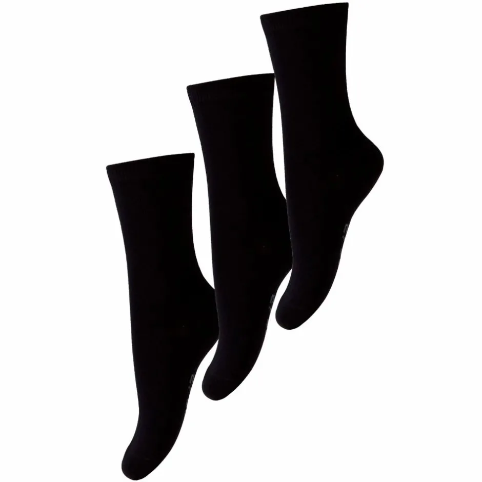 Melton Børne Strømper - Black