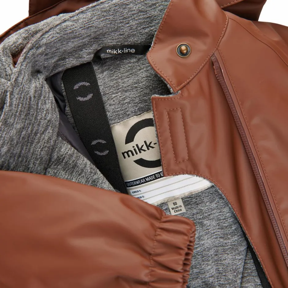 Clearance Mikk-line Børne Regndragt m. for - Mink