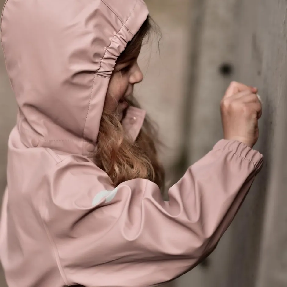 Outlet Mikk-line Børne Regnsæt - Adobe Rose