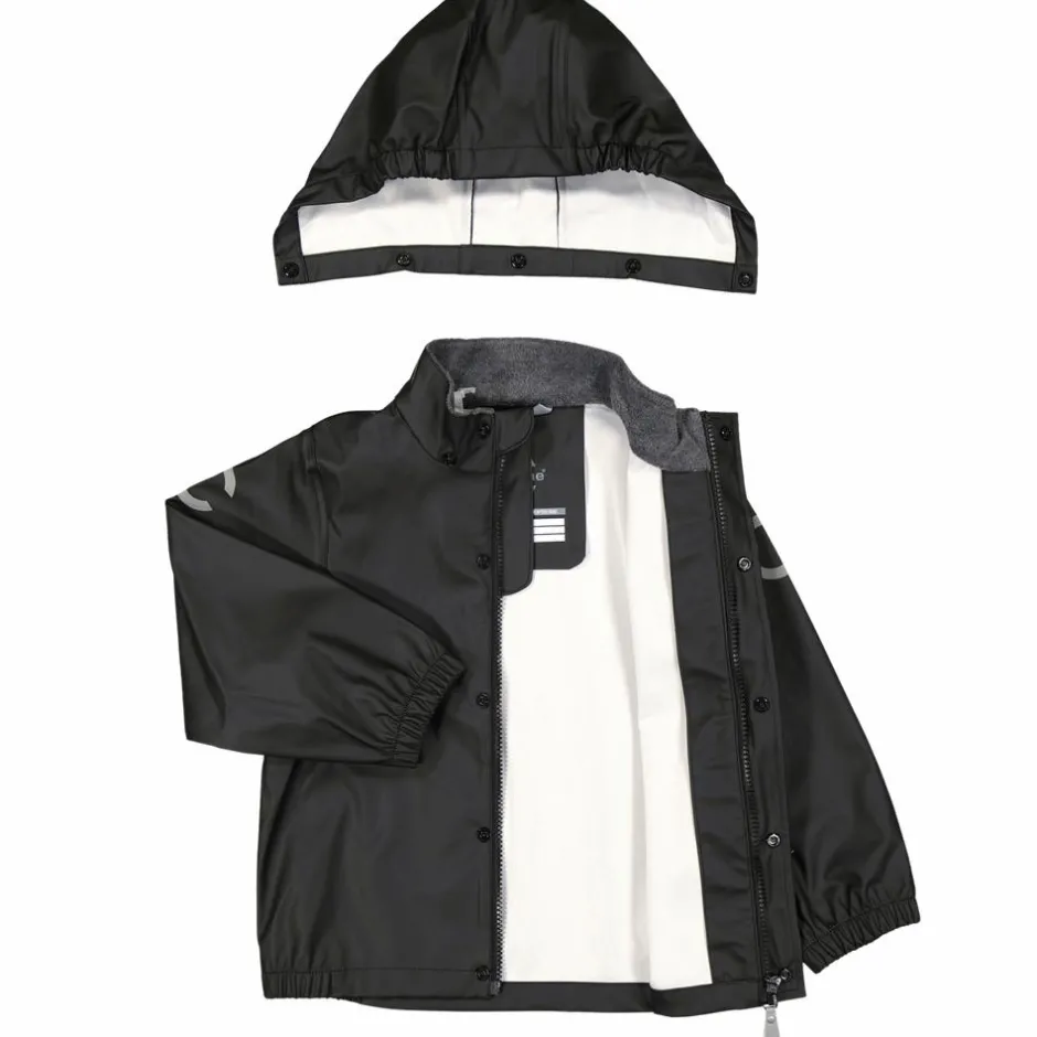 New Mikk-line Børne Regnsæt - Black