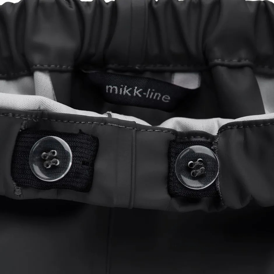 New Mikk-line Børne Regnsæt - Black