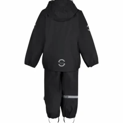 New Mikk-line Børne Regnsæt - Black