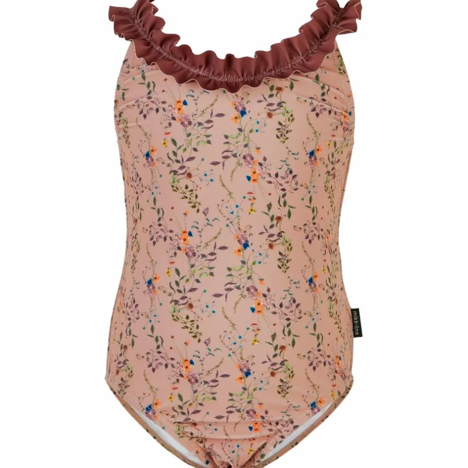 Clearance Mikk-line Pige Badedragt - Nougat