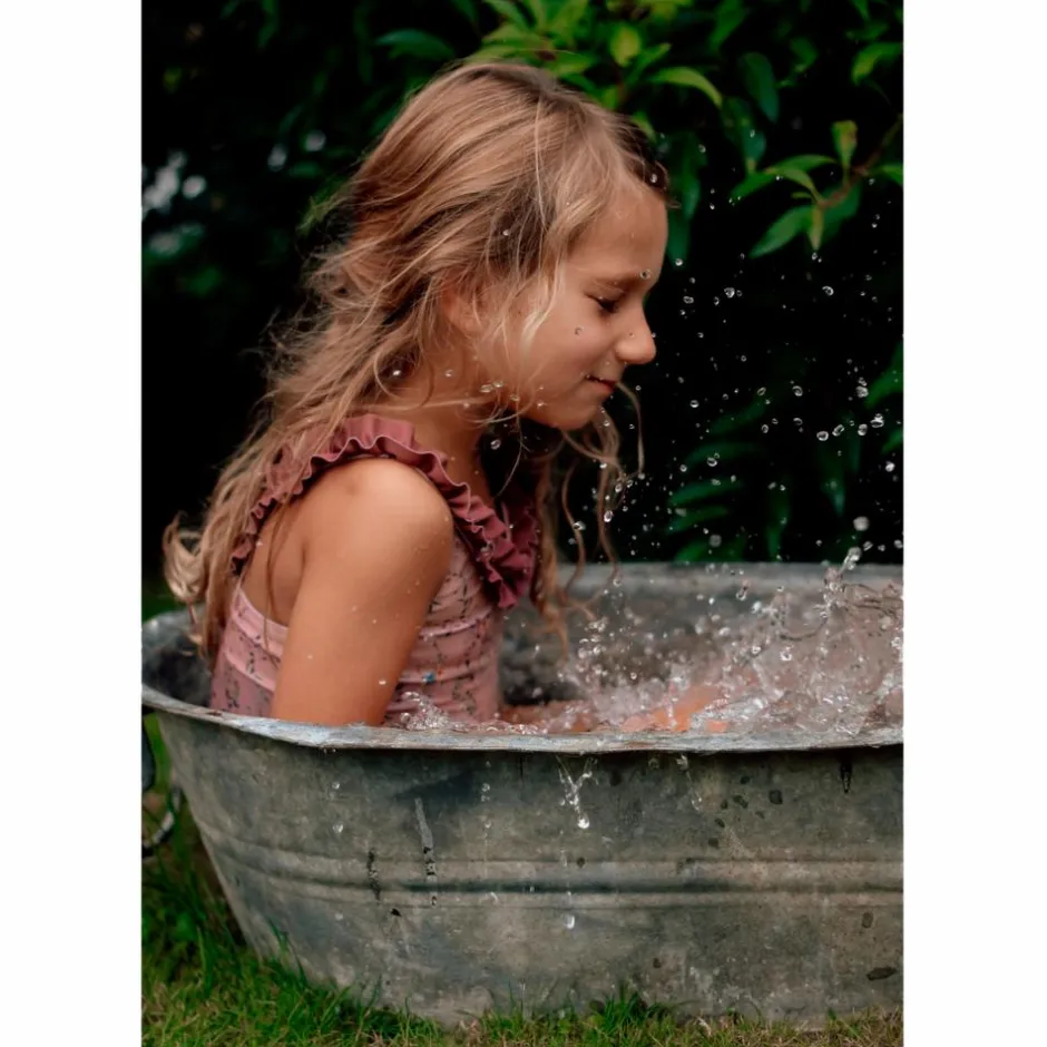 Clearance Mikk-line Pige Badedragt - Nougat