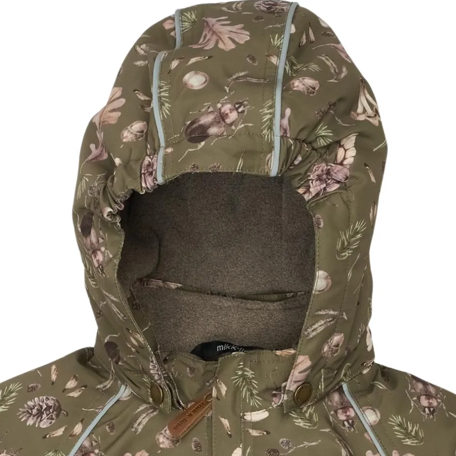 Outlet Mikk-line Pige Flyverdragt m. BIONIC-FINISH® ECO coating - Burnt Olive