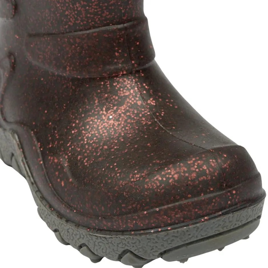 Clearance Mikk-line Pige Termostøvler m. glimmer - French Roast