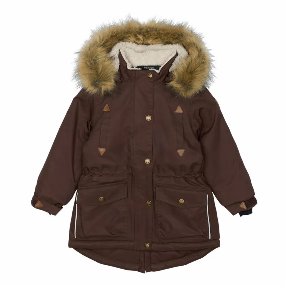 Online Mikk-line Pige Vinterjakke m. BIONIC-FINISH® ECO coating - French Roast