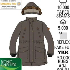 Online Mikk-line Pige Vinterjakke m. BIONIC-FINISH® ECO coating - French Roast