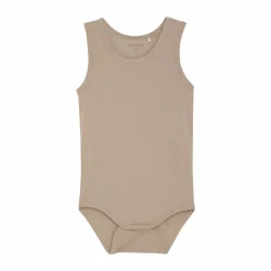 Best Minymo Baby Body i bambus - Simply Taupe