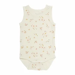 Sale Minymo Baby Body i bambus - Veiled Rose Flower