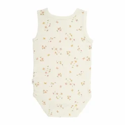 Sale Minymo Baby Body i bambus - Veiled Rose Flower