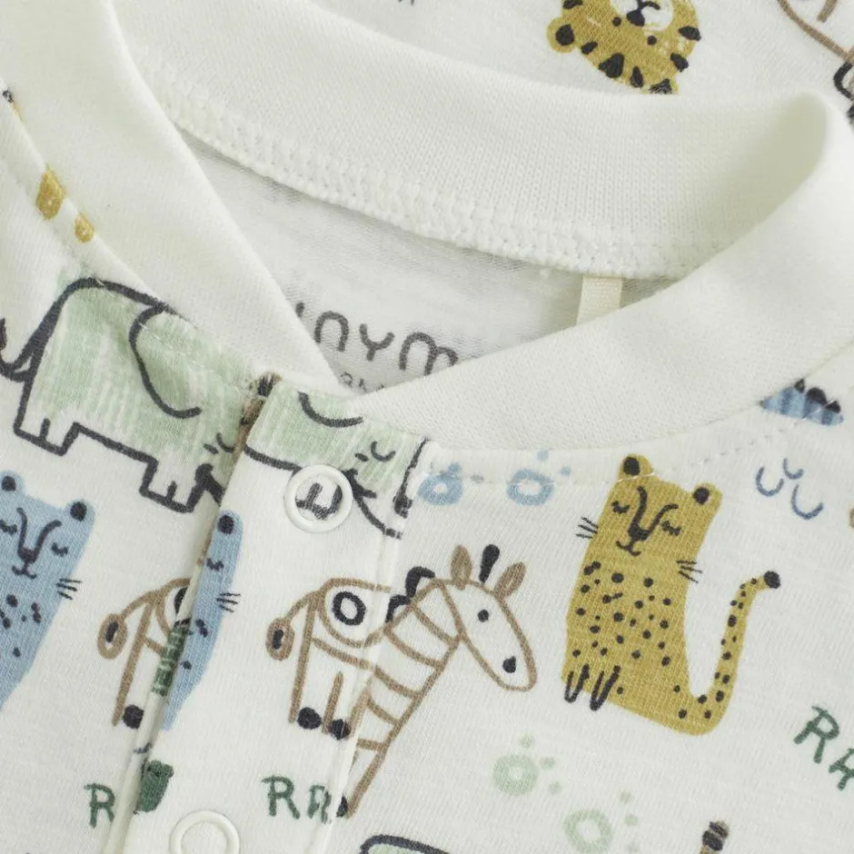 Best Minymo Baby Heldragt i økologisk bomuld - Marshmallow White