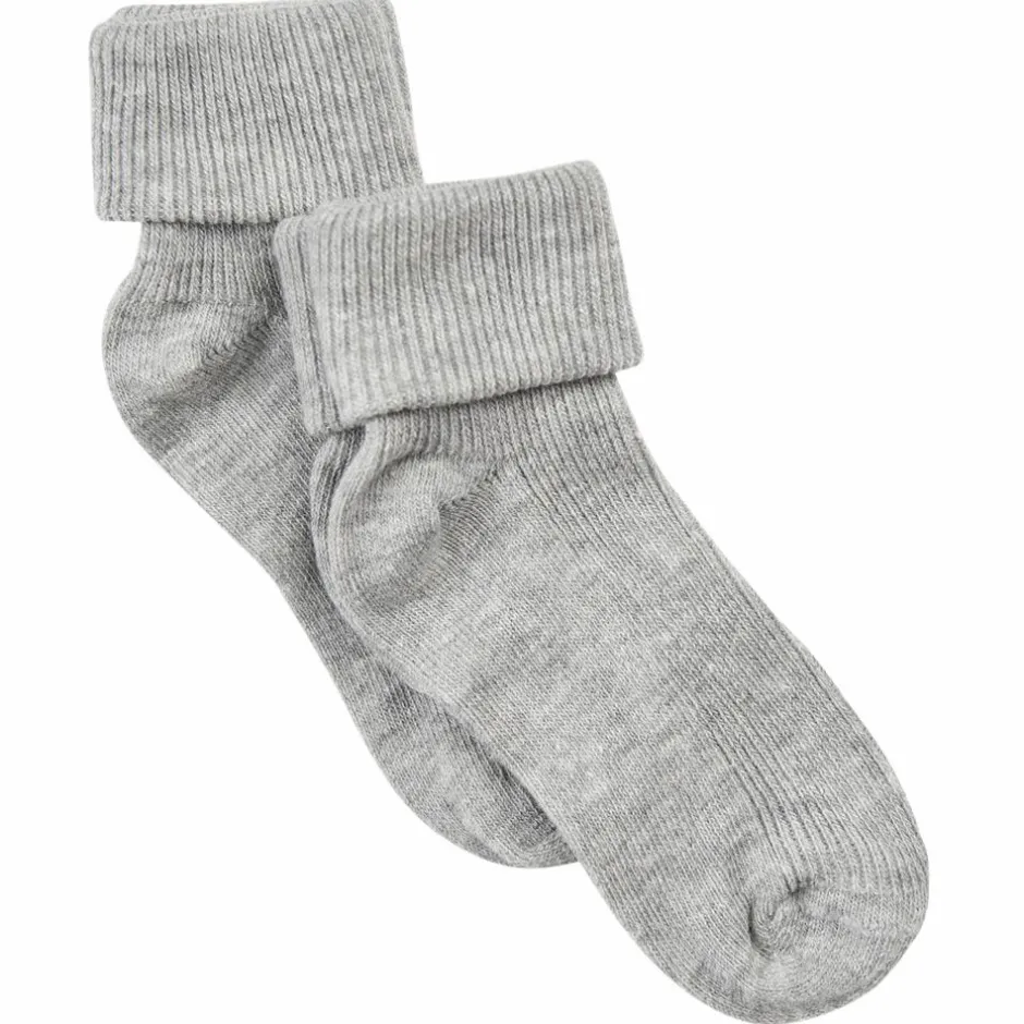 Best Minymo Baby Strømper - Light Grey Melange