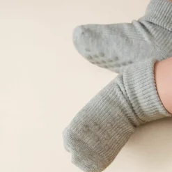 Online Minymo Baby Strømper - Light Grey Melange