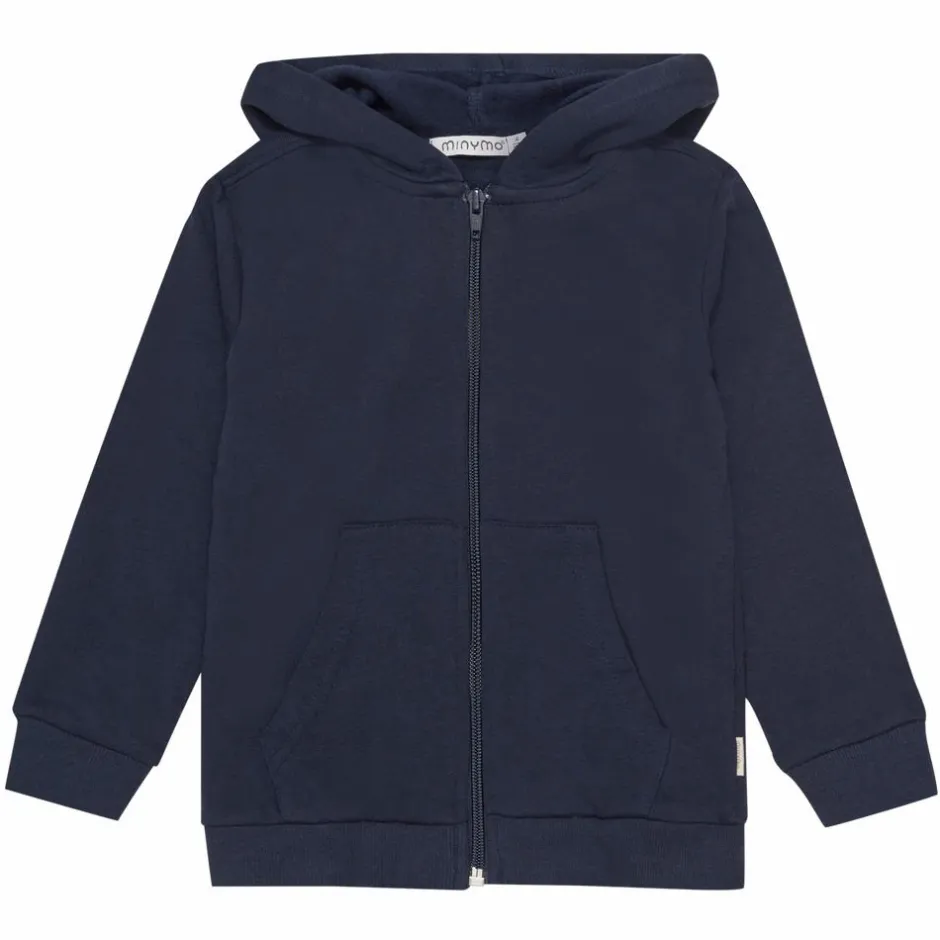 New Minymo Børne Hættetrøje - Ashley Blue