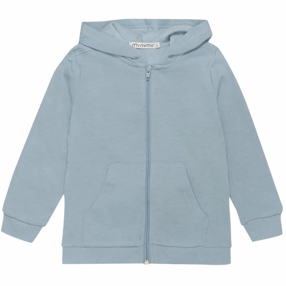 New Minymo Børne Hættetrøje - Ashley Blue