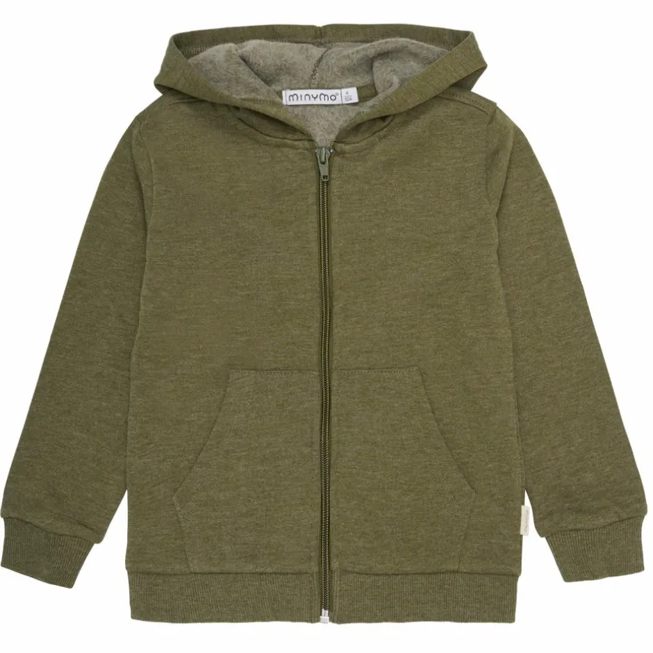 Minymo Børne Hættetrøje - Dark Olive