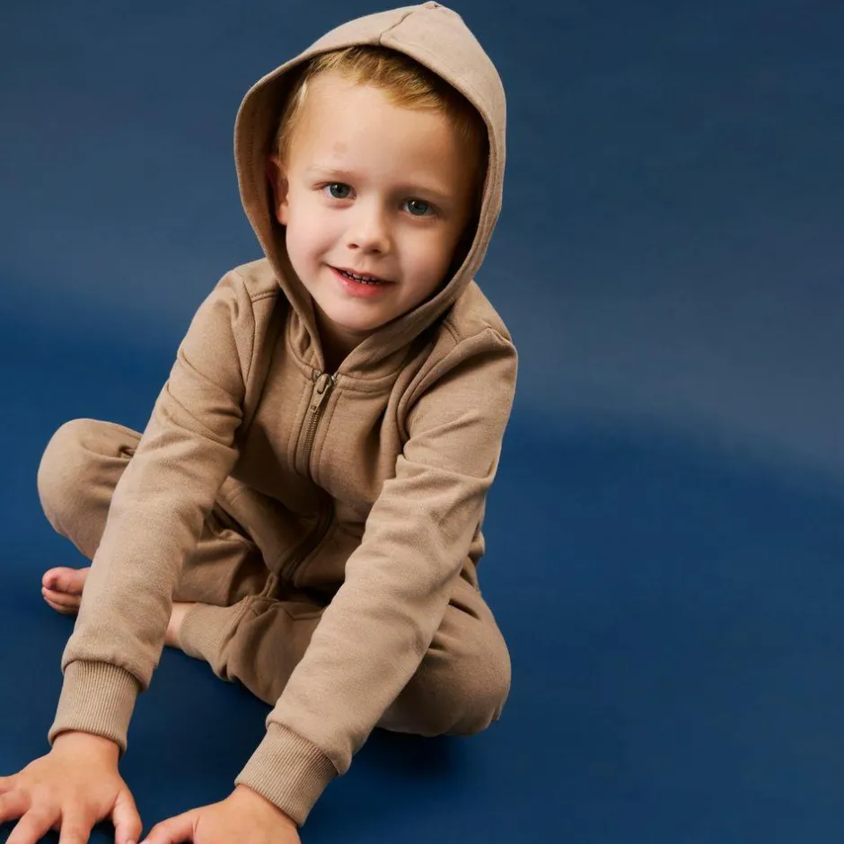 New Minymo Børne Hættetrøje - Fossil