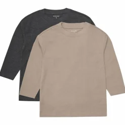 New Minymo Børne Langærmet t-shirt - Fossil