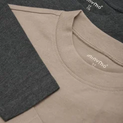 New Minymo Børne Langærmet t-shirt - Fossil