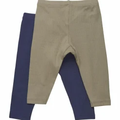 Sale Minymo Børne Leggings i økologisk bomuld - Dark Navy