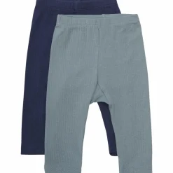 Clearance Minymo Børne Leggings i økologisk bomuld - Goblin Blue