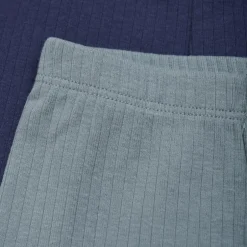 Clearance Minymo Børne Leggings i økologisk bomuld - Goblin Blue