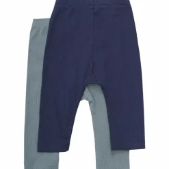 Clearance Minymo Børne Leggings i økologisk bomuld - Goblin Blue