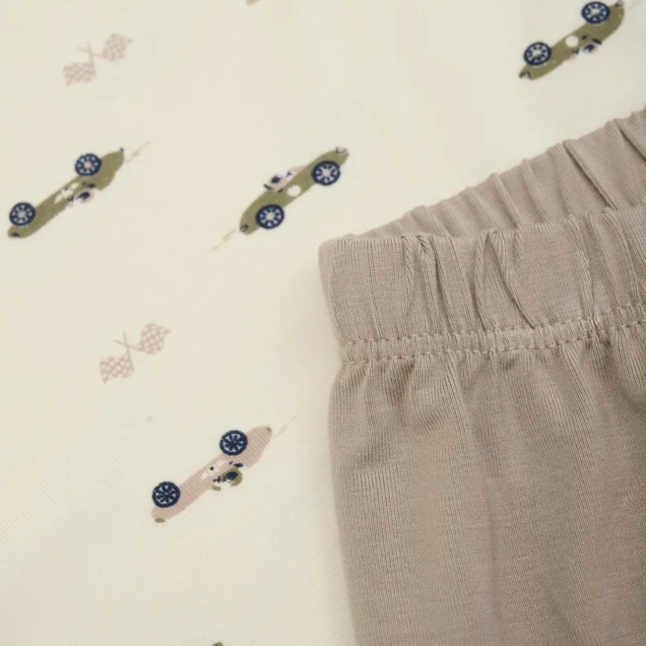 New Minymo Børne Nattøjssæt i bambus - Overland Trek