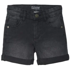 Discount Minymo Børne Shorts i økologisk bomuld - Grey Black