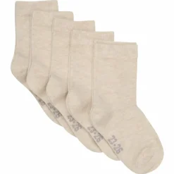 Online Minymo Børne Strømper - Sand Melange