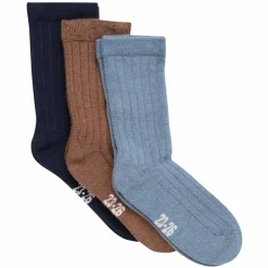 Online Minymo Børne Strømper i uldmix - Dark Navy