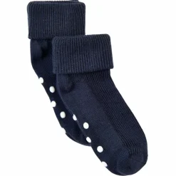 New Minymo Børne Strømper m. non-slip - Dark Navy