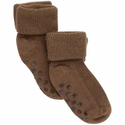 Online Minymo Børne Strømper m. non-slip - Coffee Liquer