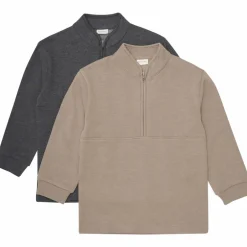 Outlet Minymo Børne Sweatshirt - Fossil