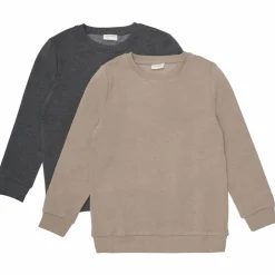 Clearance Minymo Børne Sweatshirt - Fossil