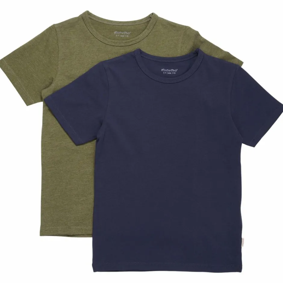 Sale Minymo Børne T-shirt - Dark Olive