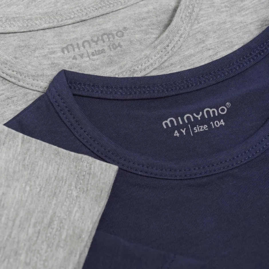 Sale Minymo Børne T-shirt - Dark Navy