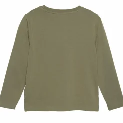 Outlet Minymo Dinosaur Drenge Langærmet t-shirt - Deep Lichen Green