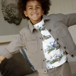 Sale Minymo Drenge Denimjakke - Timber Wolf