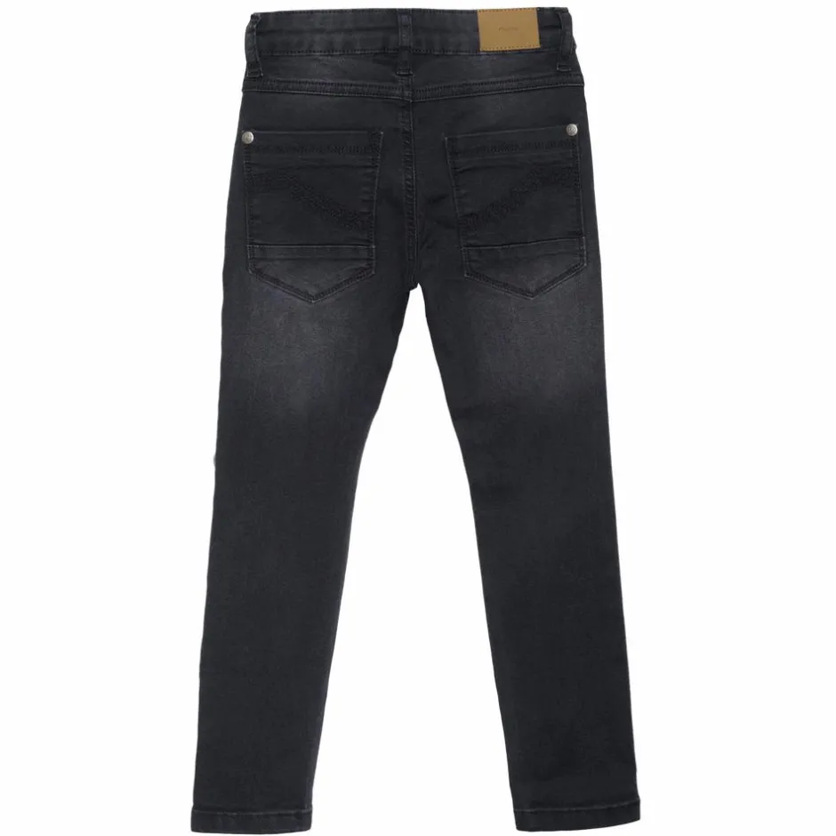 Clearance Minymo Drenge Jeans i økologisk bomuld - Grey Black