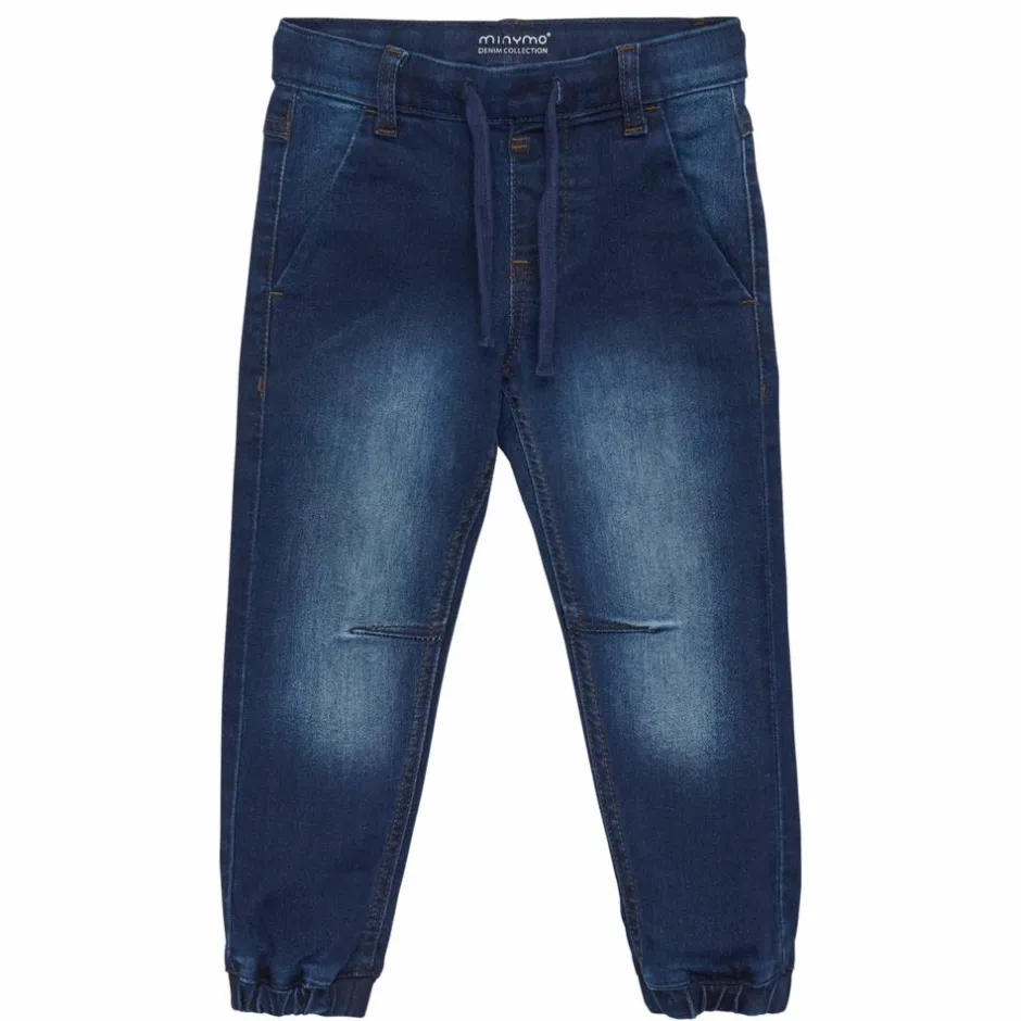 Outlet Minymo Drenge Jeans i økologisk bomuld - Dark Blue Denim