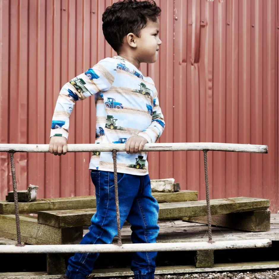 Outlet Minymo Drenge Jeans i økologisk bomuld - Dark Blue Denim