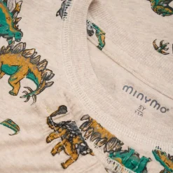 Hot Minymo Drenge Nattøjssæt - Beige Melange