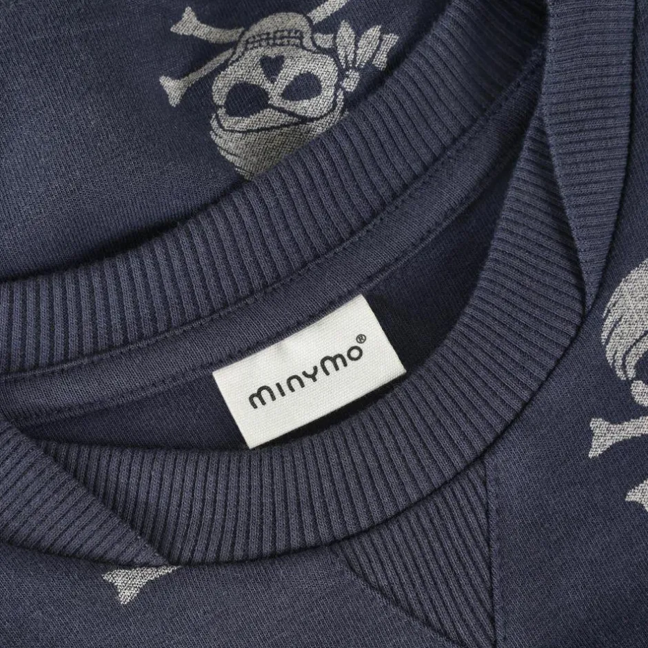 Minymo Drenge Sweatshirt i økologisk bomuld - Odyssey Gray