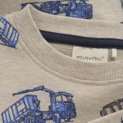 Discount Minymo Drenge Sweatshirt - Beige Melange